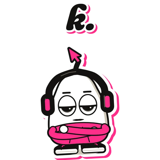 Sticker: k.